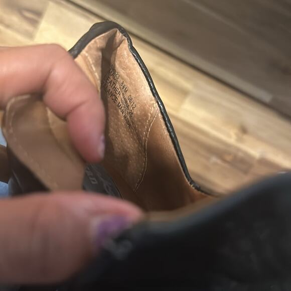 Clarks Artisan Black Leather Side-Zip Shooties 8.5M – Soft Comfort - Picture 10 of 10